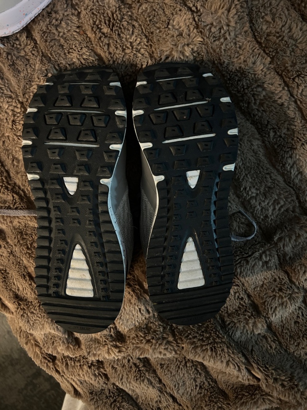 Gray Athletic Sneakers with Light Blue Accents - Picture 2 of 5